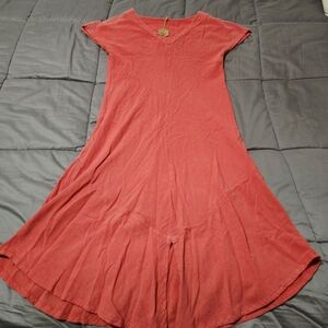 Oh My Gauze! Vibrant Coral Dress